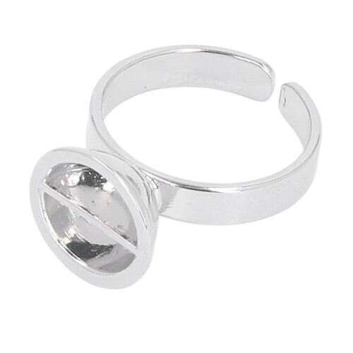 (With Partition) 5x Microblading Ink Cup Stainless Steel Silver 1