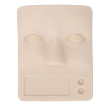 (Light Skin Color) Light Skin Silicone Eyelash Practice Mannequin Face