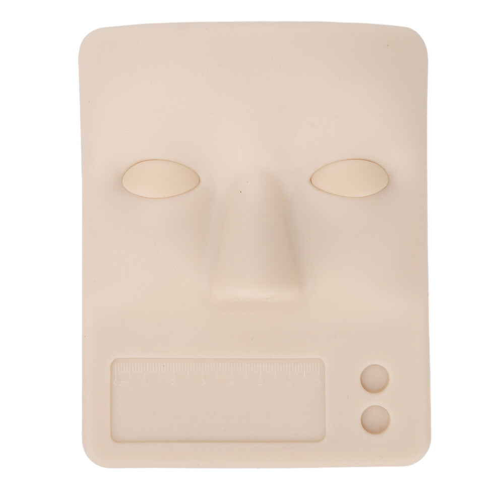 Light ( Skin Color) Grafting Eyelashes Practice Face Silicone Eyelids Mannequin Skin