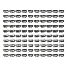 100 Haarklemmen 38mm 10 Zähne Schwarz DIY