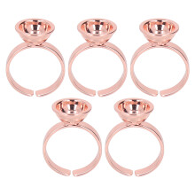 (Large Without Partition) 5x Microblading Ring Cup SS Rose Red Large