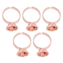 (Small With Partition) 5x Microblading Ring Cup SS Rose Red Large