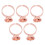 (Small With Partition) 5x Microblading Ring Cup SS Rose Red Large 1