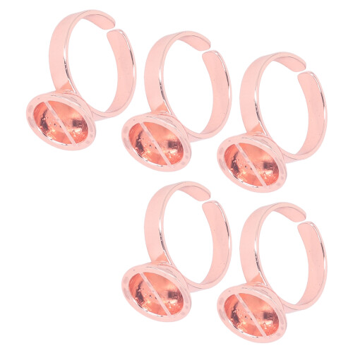 (Small With Partition) 5x Microblading Ring Cup SS Rose Red Large 2