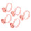 (Small With Partition) 5x Microblading Ring Cup SS Rose Red Large 2