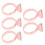 (Small With Partition) 5x Microblading Ring Cup SS Rose Red Large 5