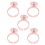 (Small With Partition) 5x Microblading Ring Cup SS Rose Red Large 4