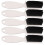 (White) 5x Bartbürste mit Nylonborsten, ergonomisch, Weiß 1