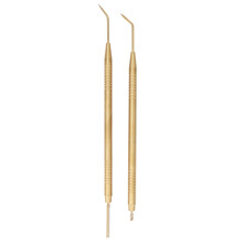 (Gold) 2-in-1 Gold Stainless Steel Lash Tool