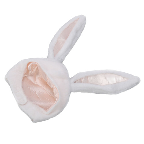 Witte Pluchen Konijnenhoed Cosplay 1