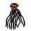 Dreadlocks Wig Hat with Long Black Dreadlocks Breathable Knit Beret 1