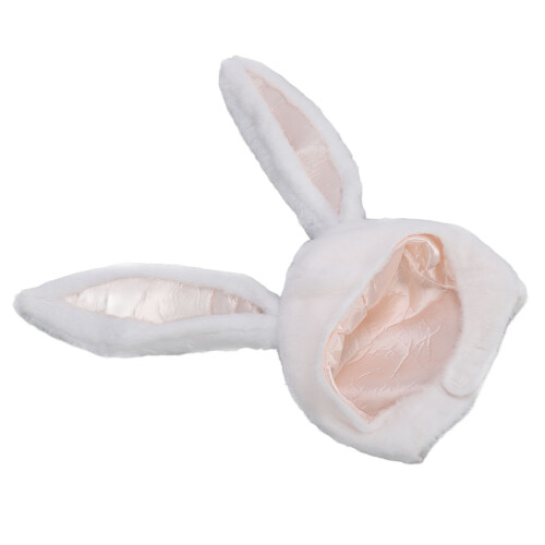 Witte Pluchen Konijnenhoed Cosplay 2
