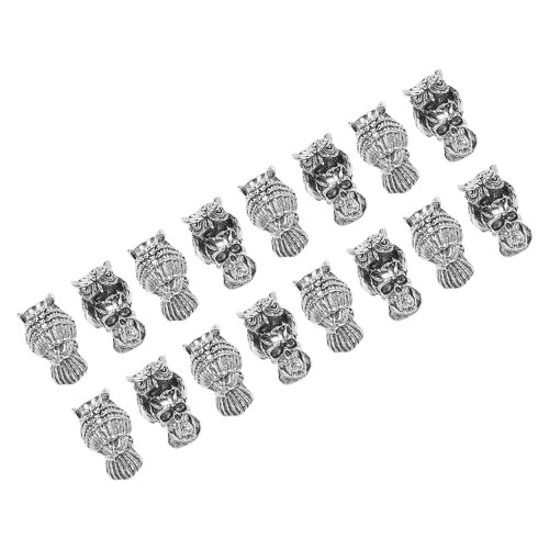 20 Stk. Legierung Bartperlen Zarte Haarperlen DIY Deko 1
