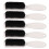 (White) 5x Bartbürste mit Nylonborsten, ergonomisch, Weiß 3