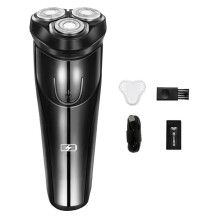 Electric Beard Trimmer 3 Heads Waterproof Low Noise Portable