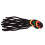 Dreadlocks Wig Hat with Long Black Dreadlocks Breathable Knit Beret 3