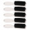 (White) 5x Bartbürste mit Nylonborsten, ergonomisch, Weiß 2