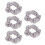 5x Grijs Glow-in-the-Dark Scrunchie van Satijn 5