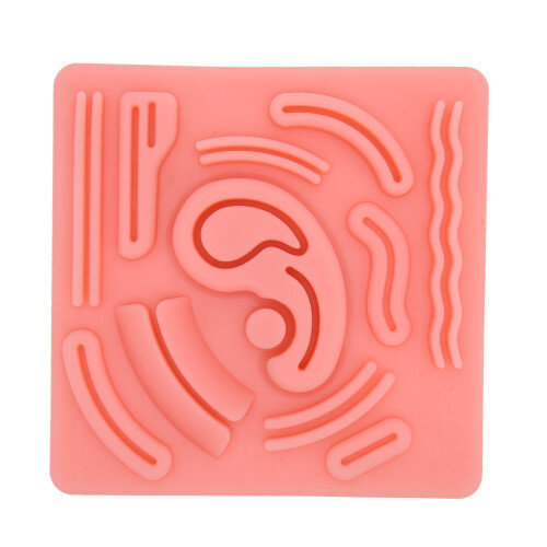 Silicone Laparoscopic Suture Simulation Pad 3D with Pre Cut Wounds