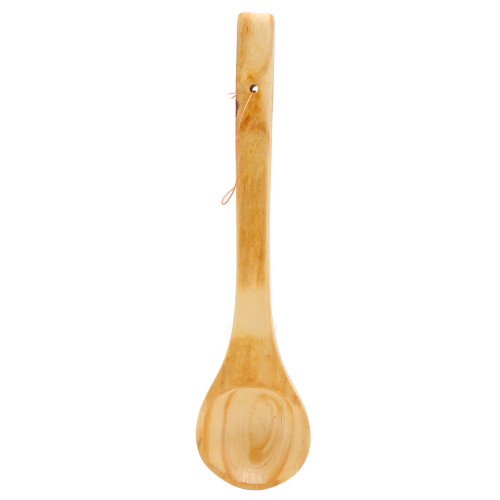 Grote Saunalepel Hout Lang Handvat 1