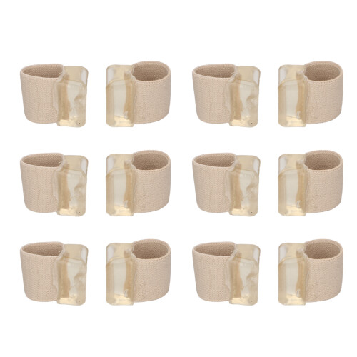 6 Pairs Toe Separator Elastic SEBS Soft Toe Corrector for Hammertoes
