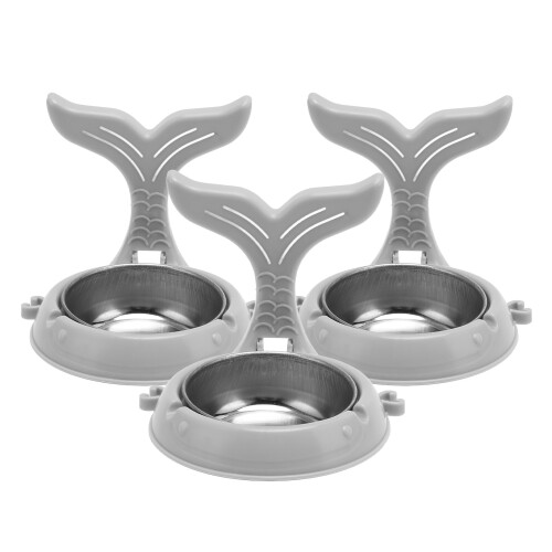 3x Klebender Föhnhalter Bad, wasserdicht, Wal-Design