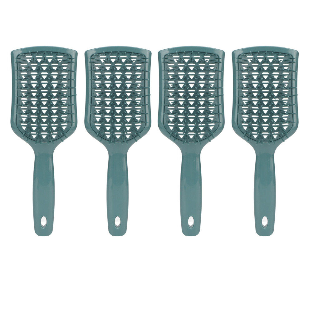 4Pcs Hair Brush Styling Comb Massaging Detangling Tool for Home Salon