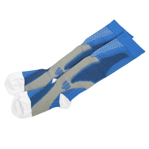 2pcs Compression Socks Elastic Breathable Nylon Sports Running S M 1