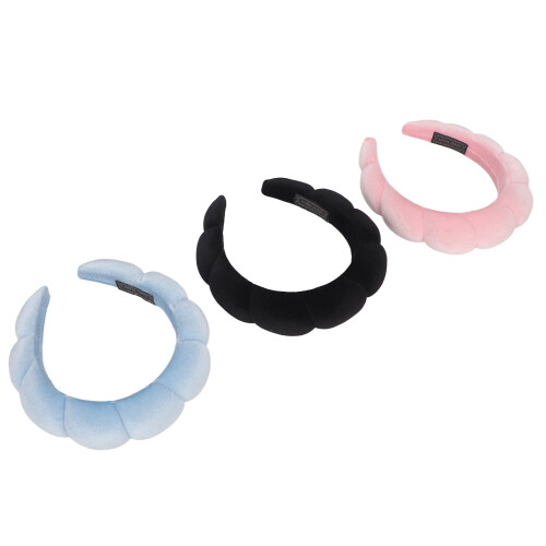 3x brede elastische hoofdband kleur 1