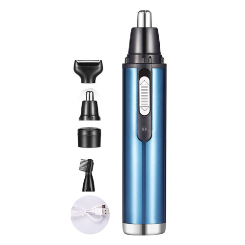 Tagliabarba Nasale 4 in 1 USB Resistente Acqua Azzurro 1