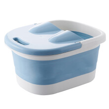 (Blue) Faltbares Fußbad mit Massage-Rollen, Blau