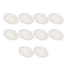 (Semi Transparent White) 10PCS Silicone 3D Fake Lips Tattoo Practice Open Mouth Transparent