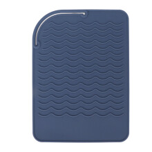 (Blue) Hitzeisolierende Silikonmatte Wellblech Anti-Rutsch Blau