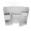 (Grey) Desktop Storage Box Multi Compartment Foldable Makeup Stationery Grey 1