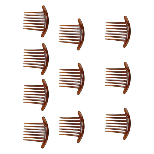 10x Haar-Seitkämme, glatt, ABS, für Mädchen 2