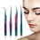 4x Wimpern-Extension-Klemme Edelstahl 5