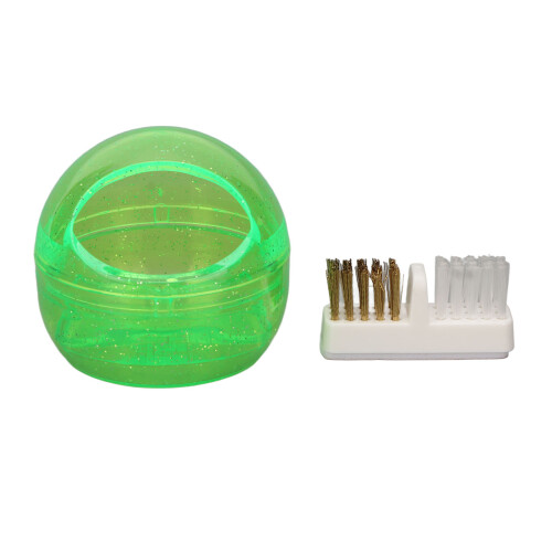 (Green) Spazzola Unghie Portatile Verde per Manicure
