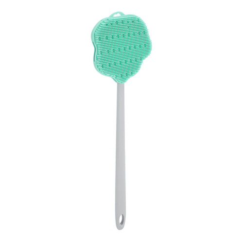 (Green) Lange Handgreep Silicone Doucheborstel 1