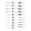 35-tlg. Metall-Haarringe, Verschiedene Designs, Schmuck 3