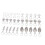 35-tlg. Metall-Haarringe, Verschiedene Designs, Schmuck 2