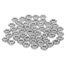 (Silver) 50 zilveren zinc legering ringen voor dreadlocks
