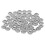 (Silver) 50 Stk Dreadlock Perlen Zink Legierung Silber 1