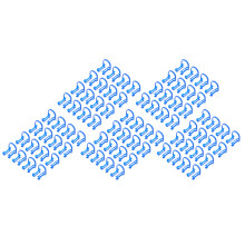 100 Stks Blauwe Katoenen Orthodontische Klipjes