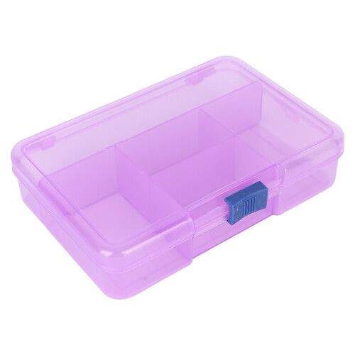 Lila Organizer-Box mit 5 Fächern für Ringe & Fingernägel 2