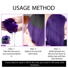 EELHOE 4 Color 30g Temporary Hair Dye Wax Set Natural No Damage Party