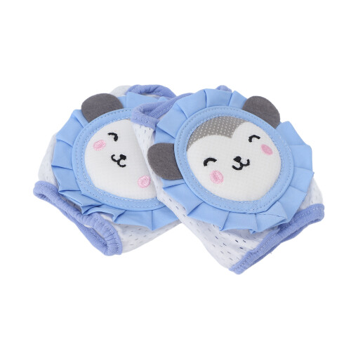 Baby Knee Pads Sky Blue Mesh Crawling Protector 1