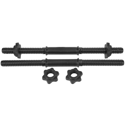 2Pcs Gym Dumbbell Bars with Spinlock Collars 1