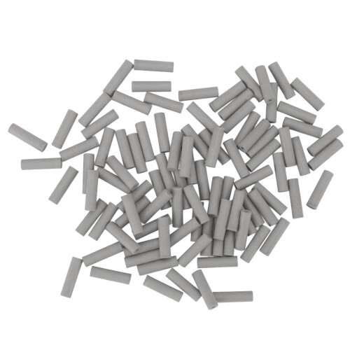 (Gray) 100pcs Gray Silicone Teeth Polishing Granules 2