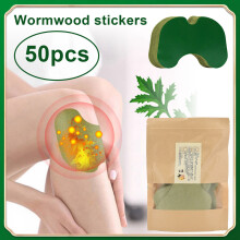 50 Stk. Beifuß-Knie-Moxibustion-Pflaster für Hals- & Lendenwirbelsäule