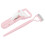 (Pink) Eyelash Curler Comb Set Professional Wide Angle Green 2